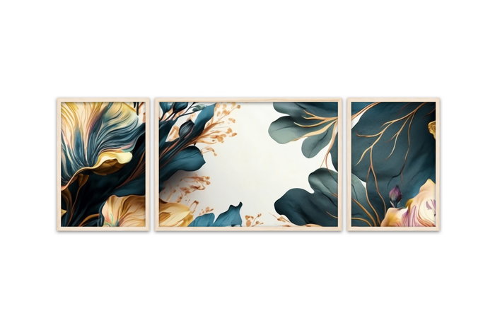 Wallity Huhu310 - Conjunto de 3 Cuadros Decorativos Multicolor Wallity Huhu310 - Conjunto de 3 Cuadros Decorativos Multicolor